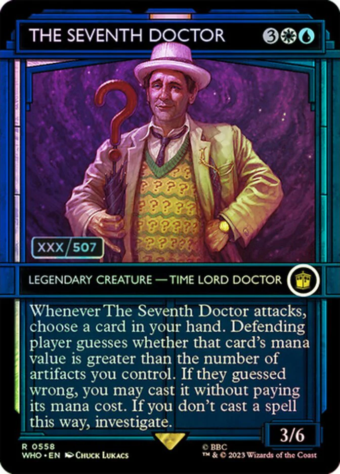 The Seventh Doctor - Borderless - Inverted - Legendary - Showcase (Foil)