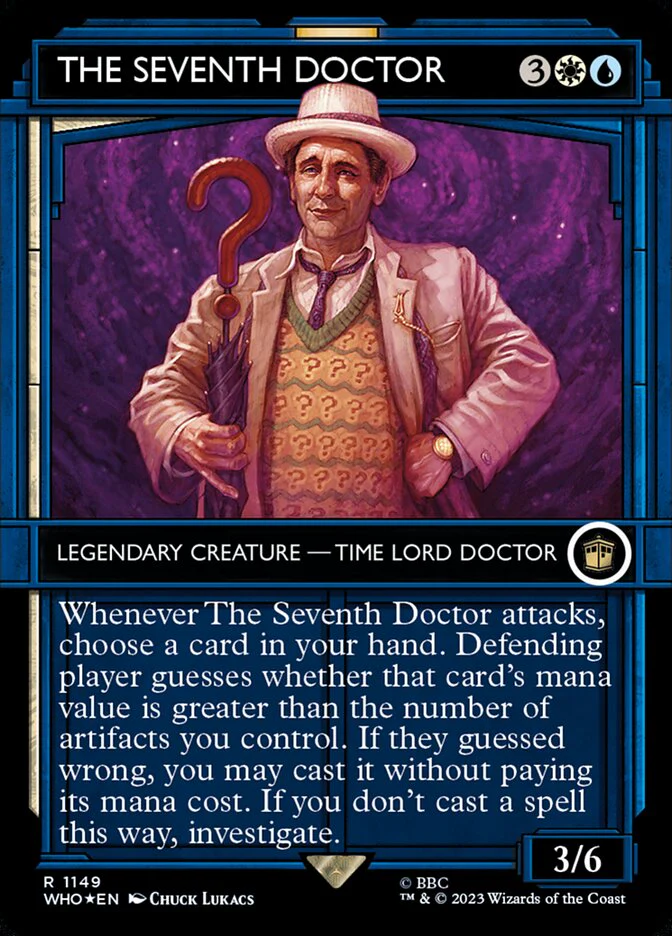 The Seventh Doctor - Borderless - Inverted - Legendary - Showcase - Surge Foil (Foil)