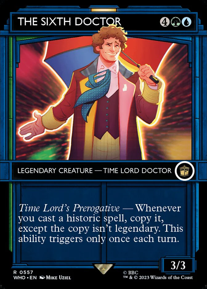 The Sixth Doctor - Borderless - Inverted - Legendary - Showcase (Foil)