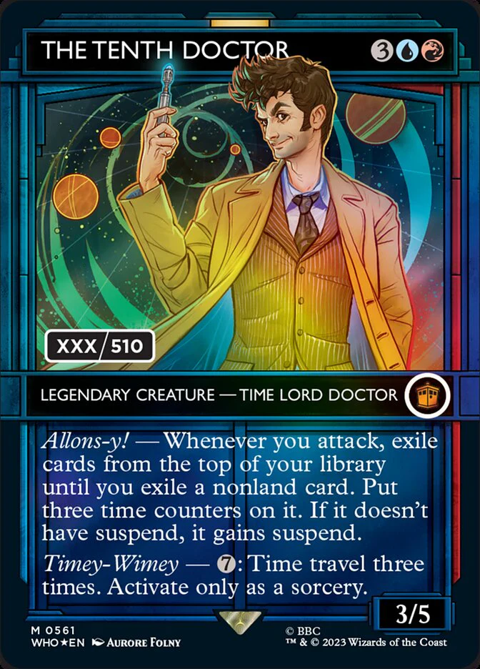 The Tenth Doctor - Borderless - Inverted - Legendary - Showcase (Foil)