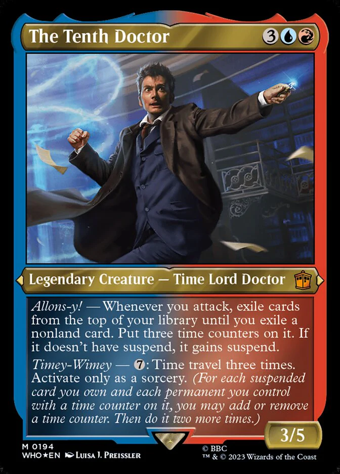 The Tenth Doctor - Etched - Inverted - Legendary - Etched (Etched Foil)