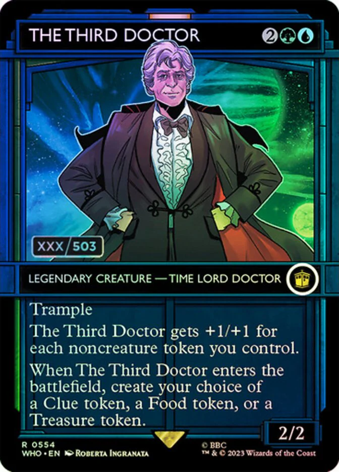 The Third Doctor - Borderless - Inverted - Legendary - Showcase (Foil)