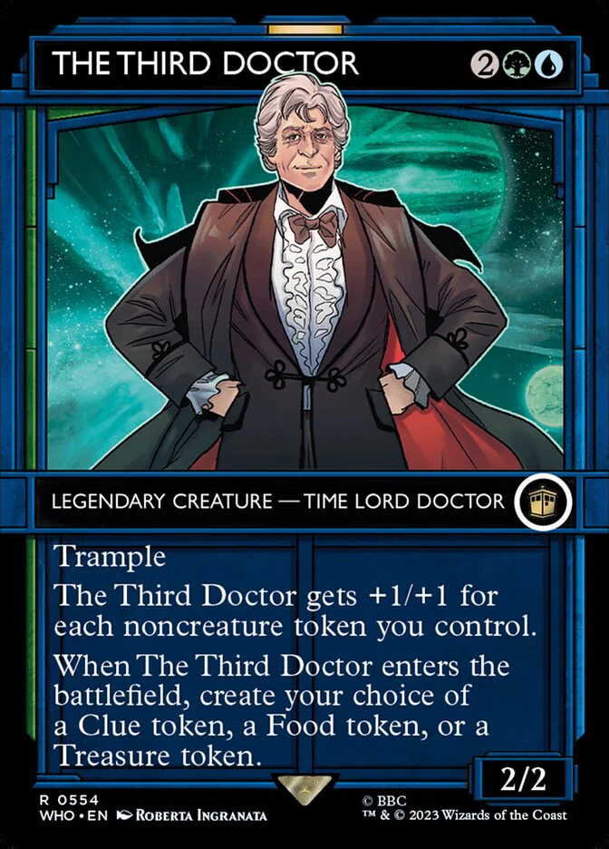 The Third Doctor - Borderless - Inverted - Legendary - Showcase (Foil)