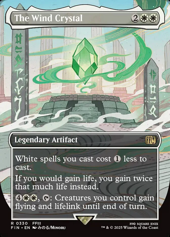 The Wind Crystal - Borderless - Full Art - Inverted - Legendary (Foil)