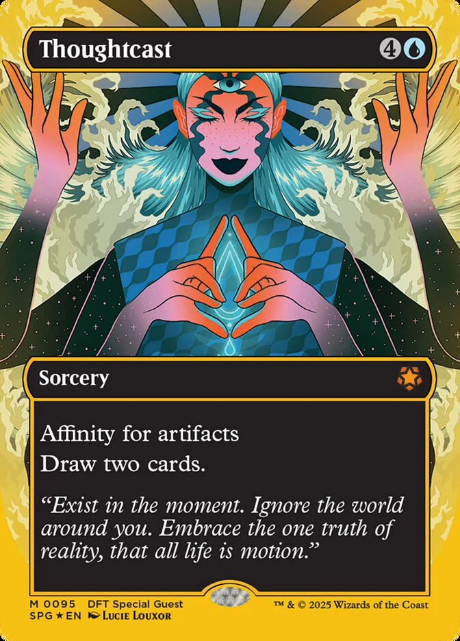 Thoughtcast - Borderless - Full Art - Inverted (Foil)