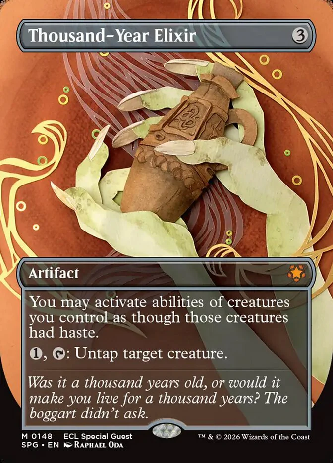 Thousand-Year Elixir - Borderless - Full Art - Inverted