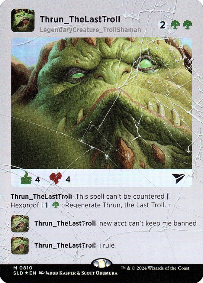 Thrun, the Last Troll - Borderless - Full Art - Legendary (Foil)