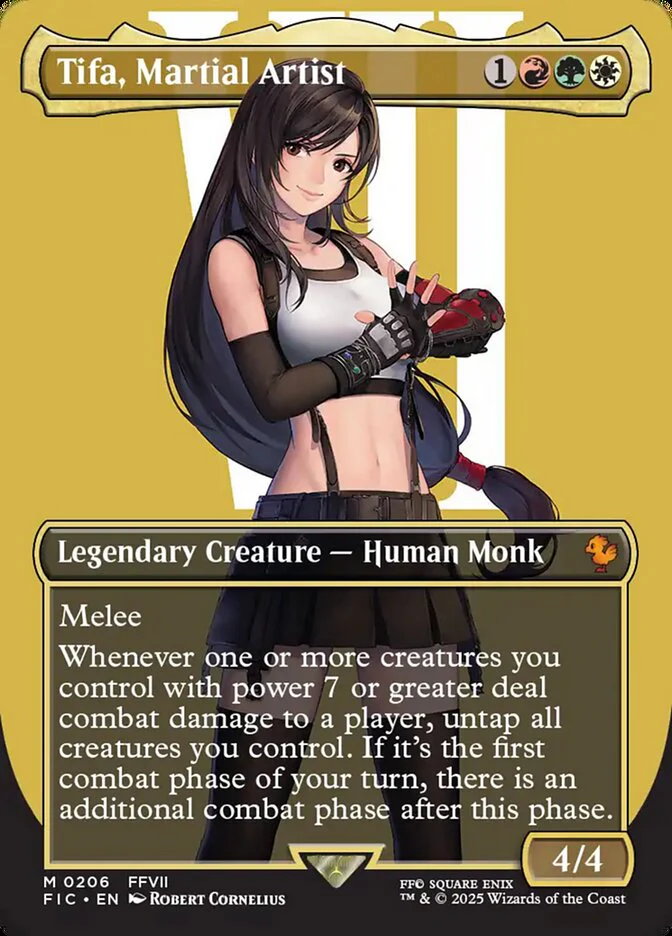 Tifa, Martial Artist - Borderless - Full Art - Legendary - Inverted (Foil)