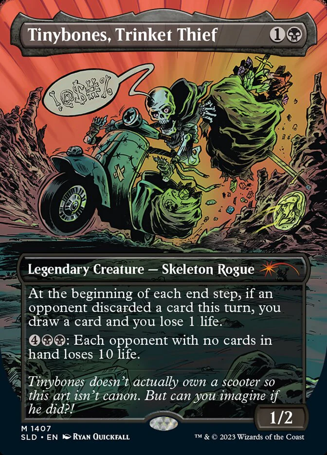 Tinybones, Trinket Thief - Borderless - Full Art - Legendary - Inverted (Foil)