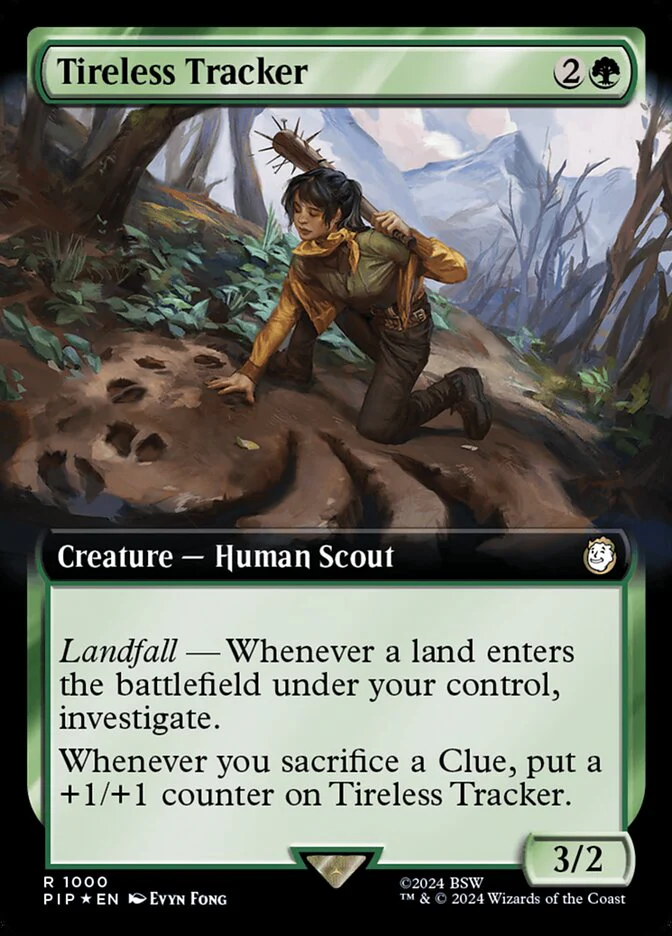 Tireless Tracker - Extended Art - Surge Foil (Foil)