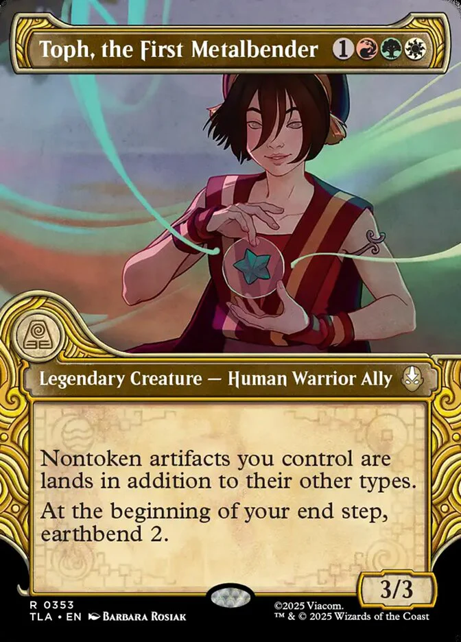 Toph, the First Metalbender - Borderless - Legendary - Showcase (Foil)