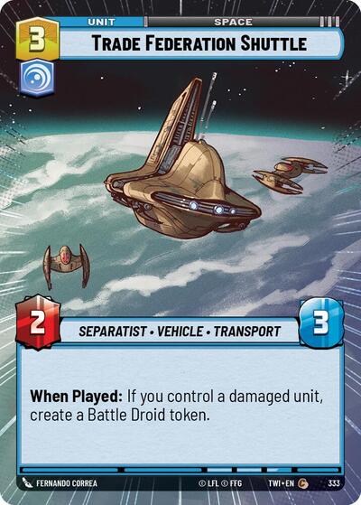 Trade Federation Shuttle  (Hyperspace)
