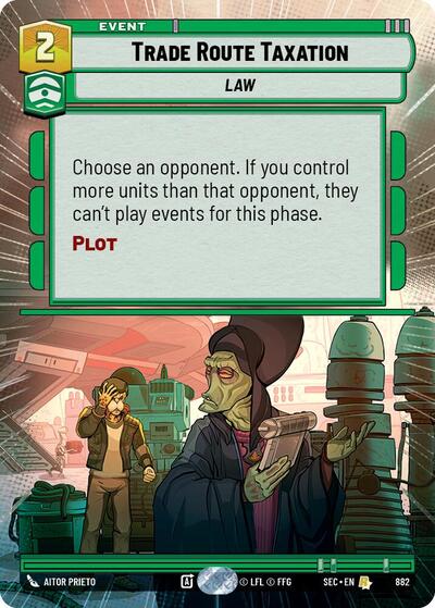 Trade Route Taxation (Hyperspace) - Foil