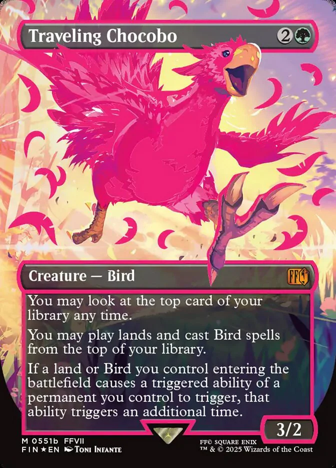 Traveling Chocobo - Borderless - Full Art (Foil)