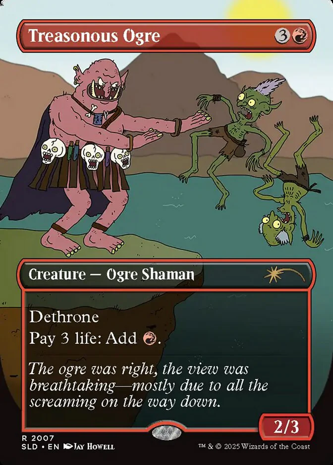 Treasonous Ogre - Borderless - Full Art - Inverted (Foil)
