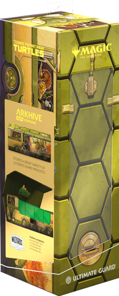 UG DECK CASE ARKHIVE 400+ XENOSKIN MTG TEENAGE MUTANT NINJA TURTLES - TURTLES VAN