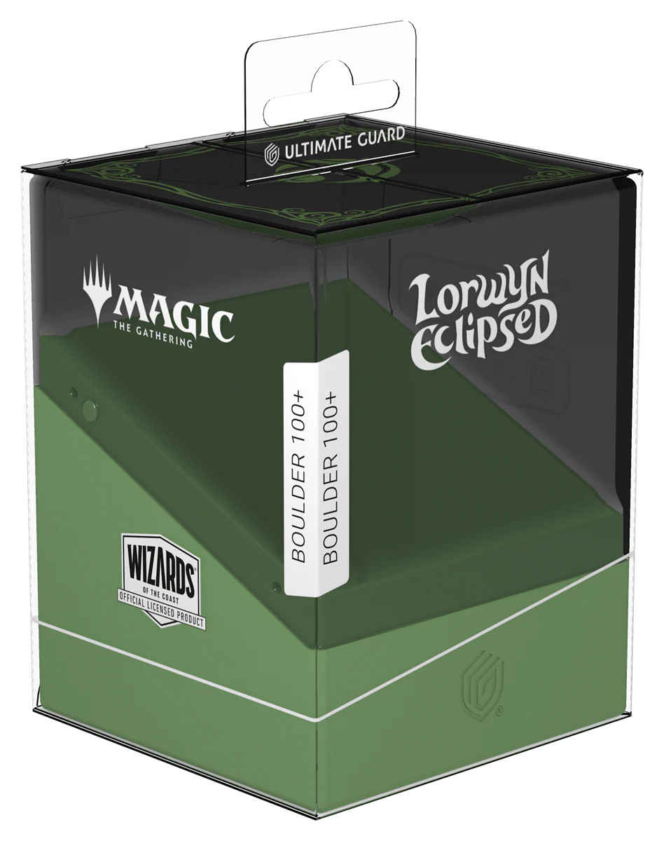 UG DECK CASE BOULDER 100+ MTG LORWYN ECLIPSED - BLACK/GREEN