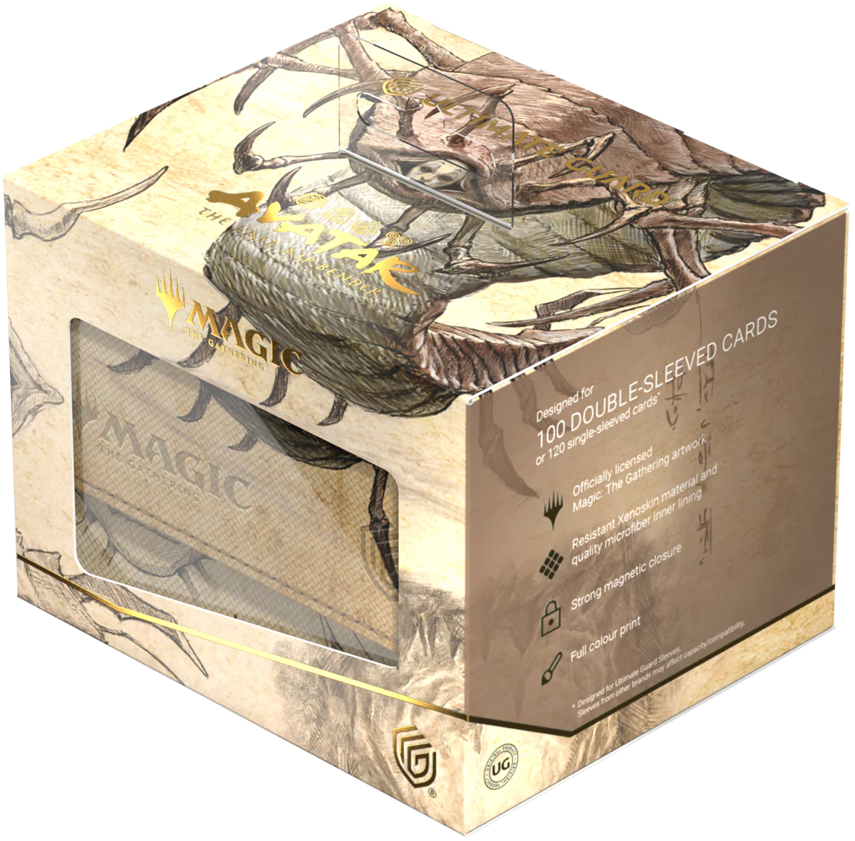UG DECK CASE SIDEWINDER 100+ XENOSKIN MTG AVATAR: THE LAST AIRBENDER - BLACK MYTHIC (ALT ART)