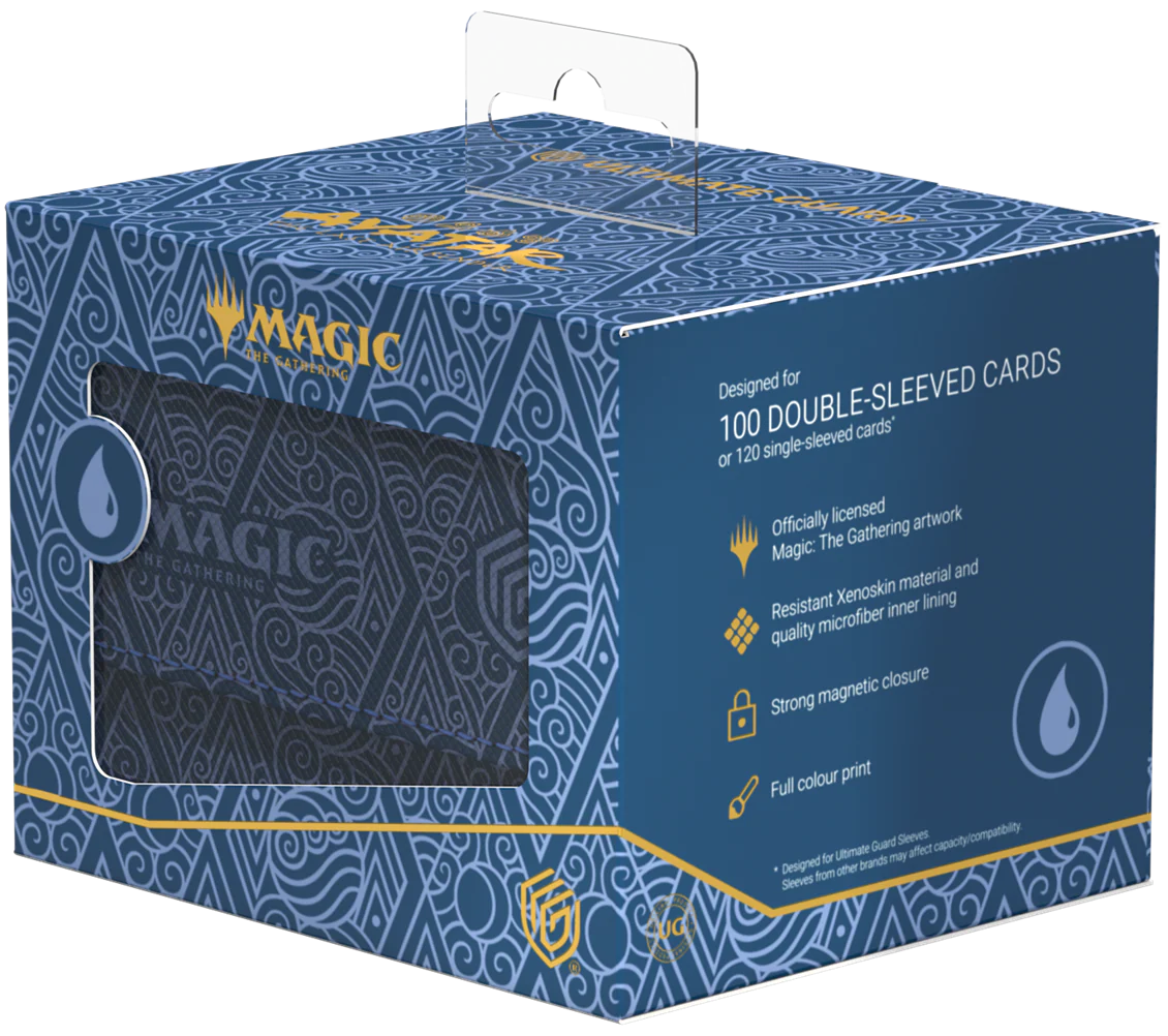 UG DECK CASE SIDEWINDER 100+ XENOSKIN MTG AVATAR: THE LAST AIRBENDER - MANA SYMBOL BLUE