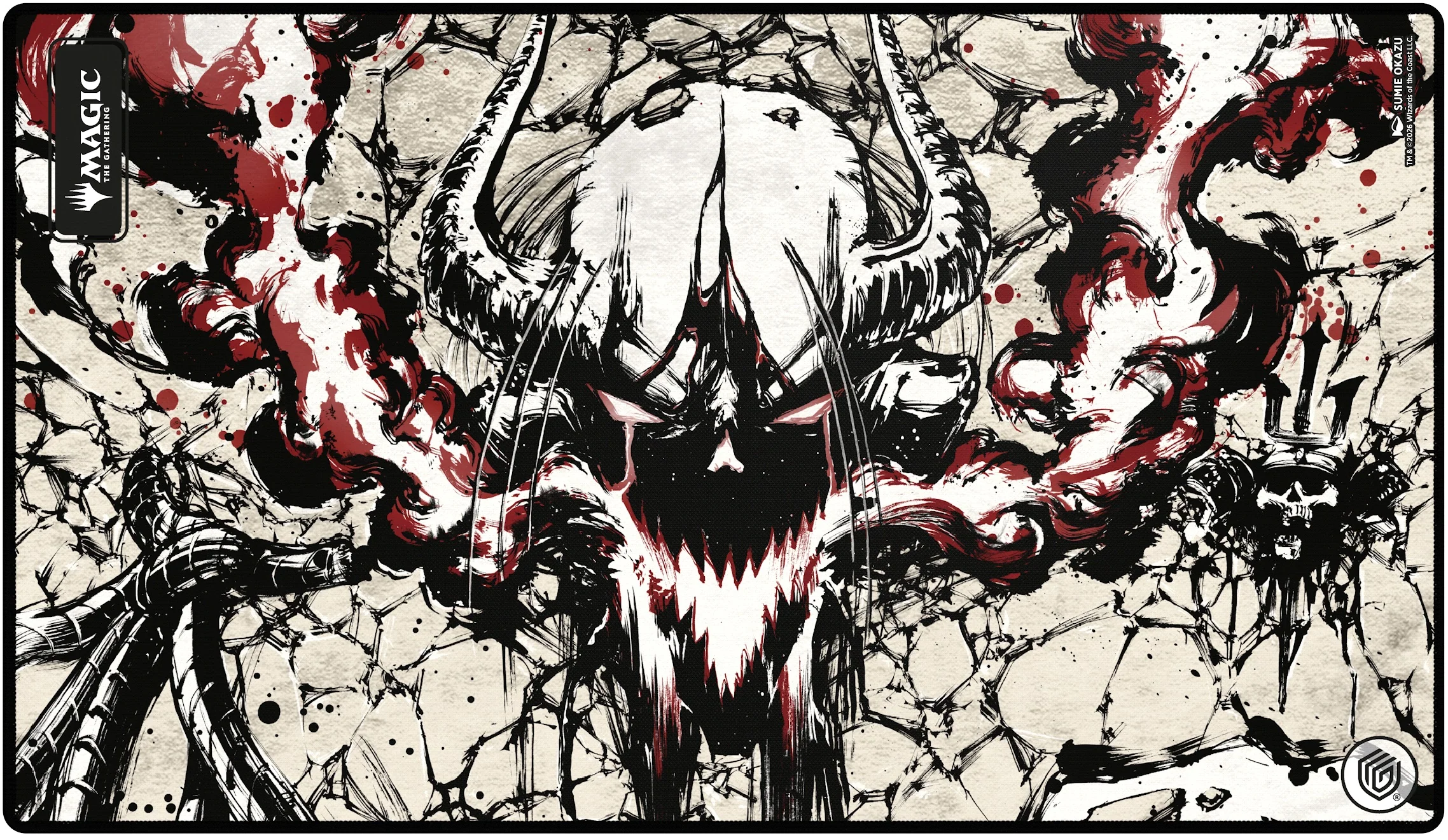UG Playmat MTG Secrets of Strixhaven - Black Mythic (Alternate Art)