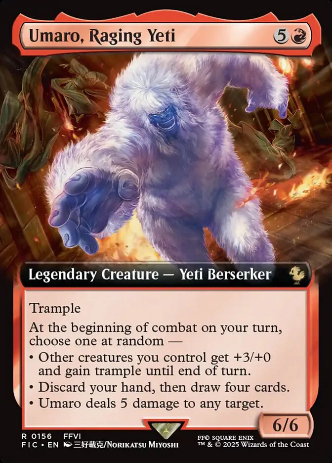 Umaro, Raging Yeti - Extended Art - Legendary
