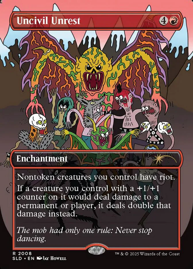 Uncivil Unrest - Borderless - Full Art - Inverted