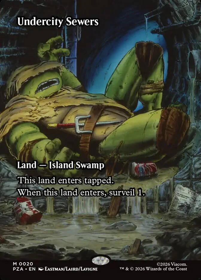 Undercity Sewers - Borderless - Full Art - Inverted (Foil)