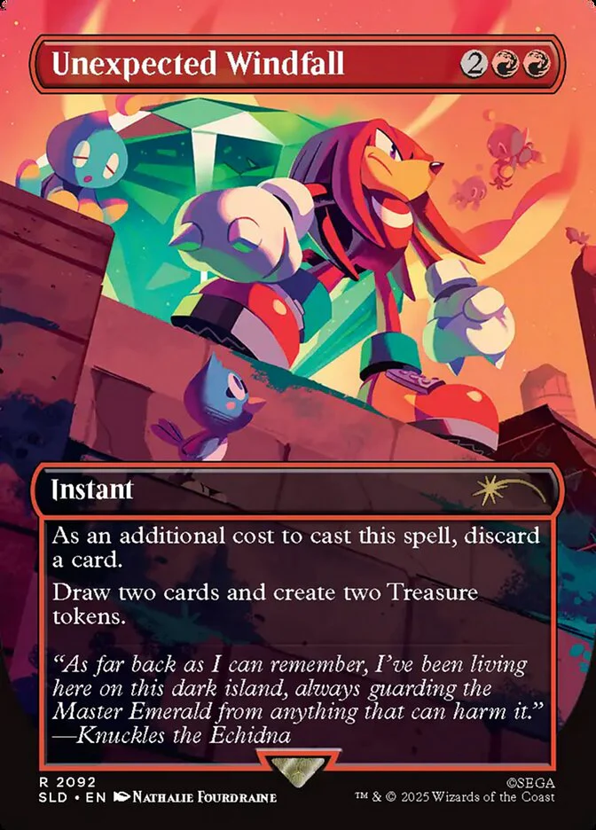 Unexpected Windfall - Borderless - Full Art - Inverted (Foil)