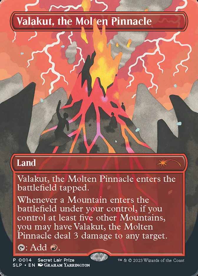 Valakut, the Molten Pinnacle - Borderless - Full Art - Inverted