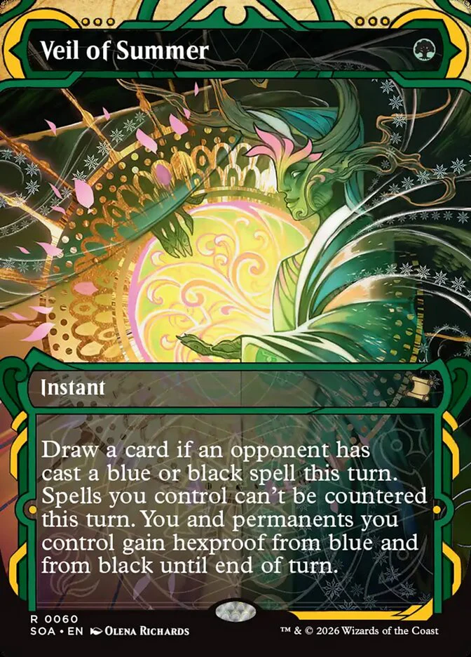 Veil of Summer - Borderless - Inverted - Showcase (Foil)