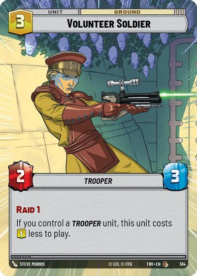 Volunteer Soldier  (Hyperspace) - Foil
