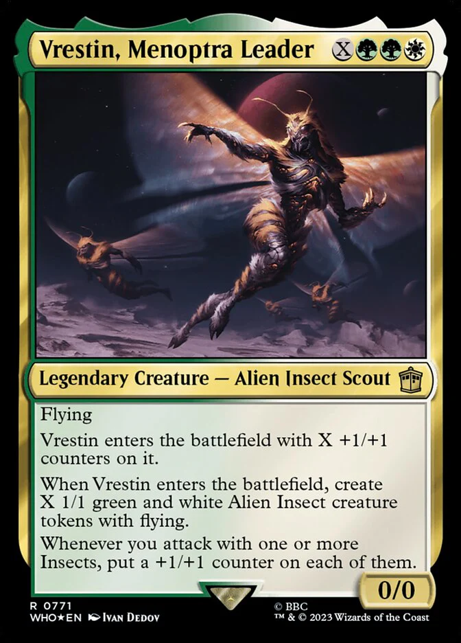 Vrestin, Menoptra Leader - Legendary - Surge Foil (Foil)