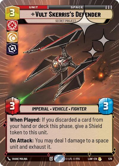 Vult Skerris's Defender - Secret Project (Hyperspace) - Foil