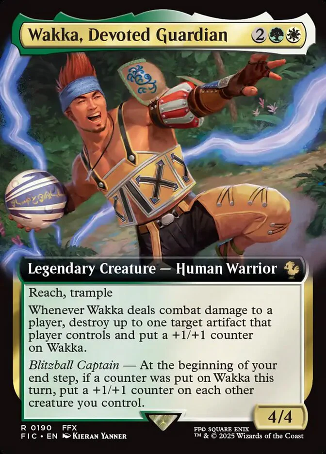 Wakka, Devoted Guardian - Extended Art - Legendary