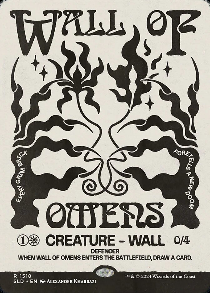 Wall of Omens - Borderless - Full Art