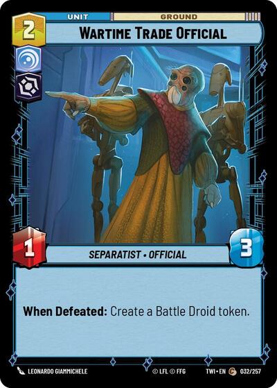 Wartime Trade Official  - Foil