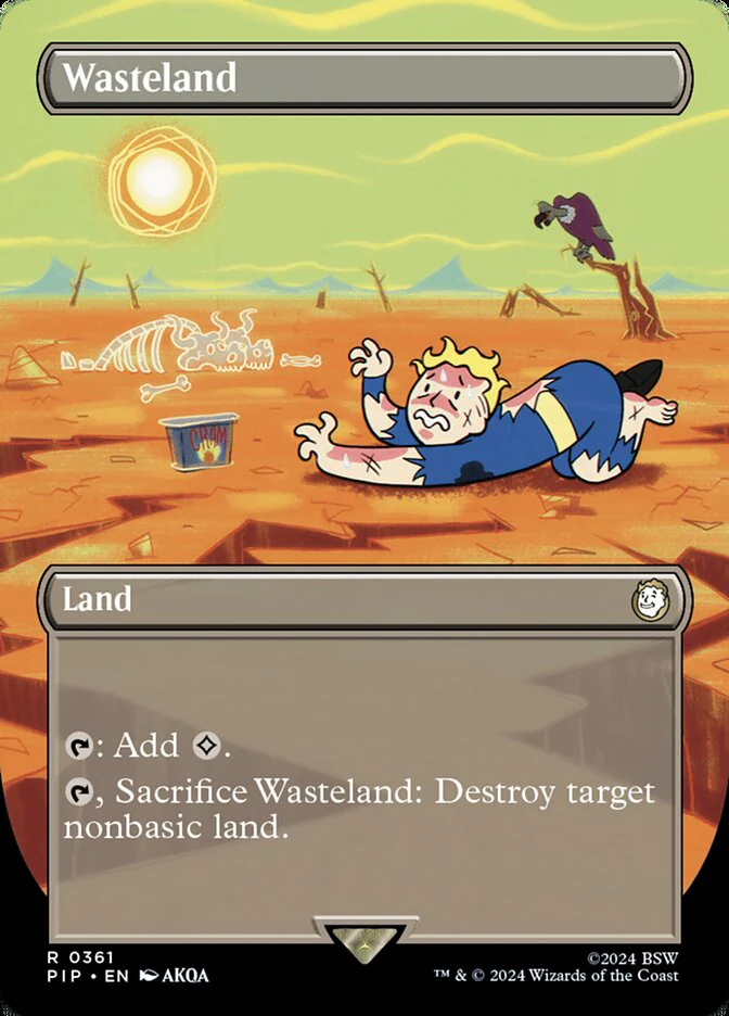 Wasteland - Borderless - Full Art - Inverted
