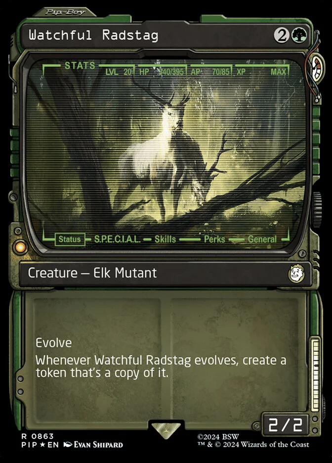 Watchful Radstag - Inverted - Showcase - Surge Foil (Foil)