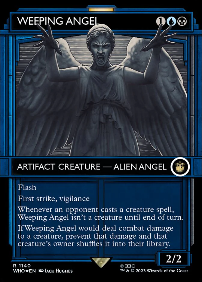 Weeping Angel - Borderless - Inverted - Showcase - Surge Foil (Foil)