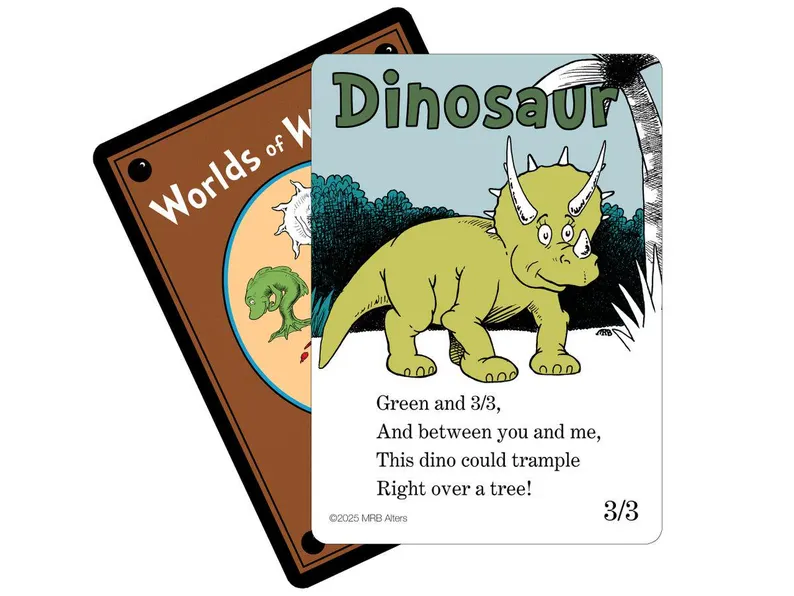 Whimsical Dinosaur token