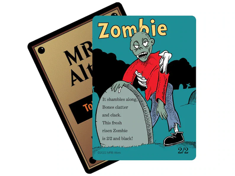 Whimsical Zombie token (gravestone)