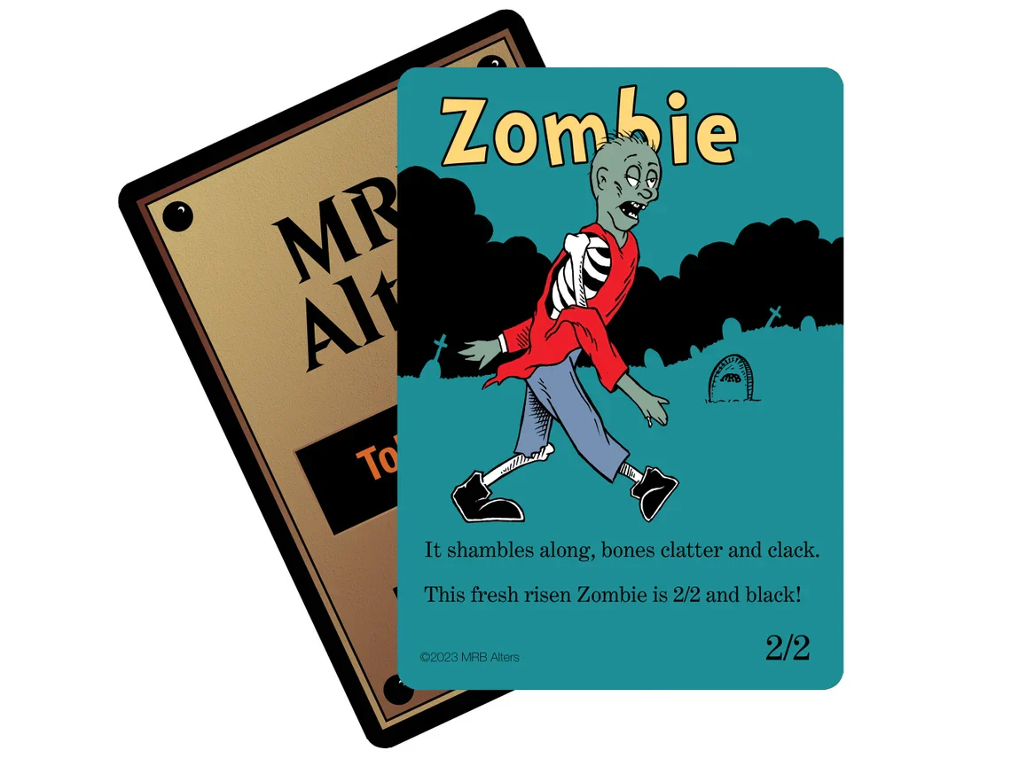 Whimsical Zombie token (walking)