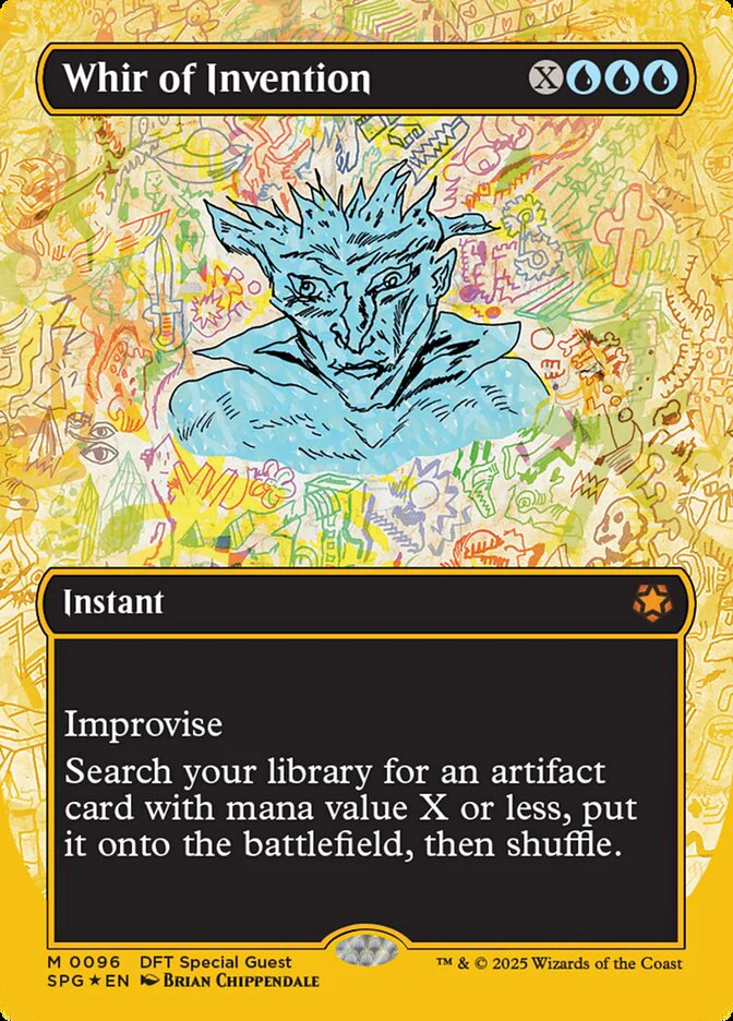 Whir of Invention - Borderless - Full Art - Inverted (Foil)