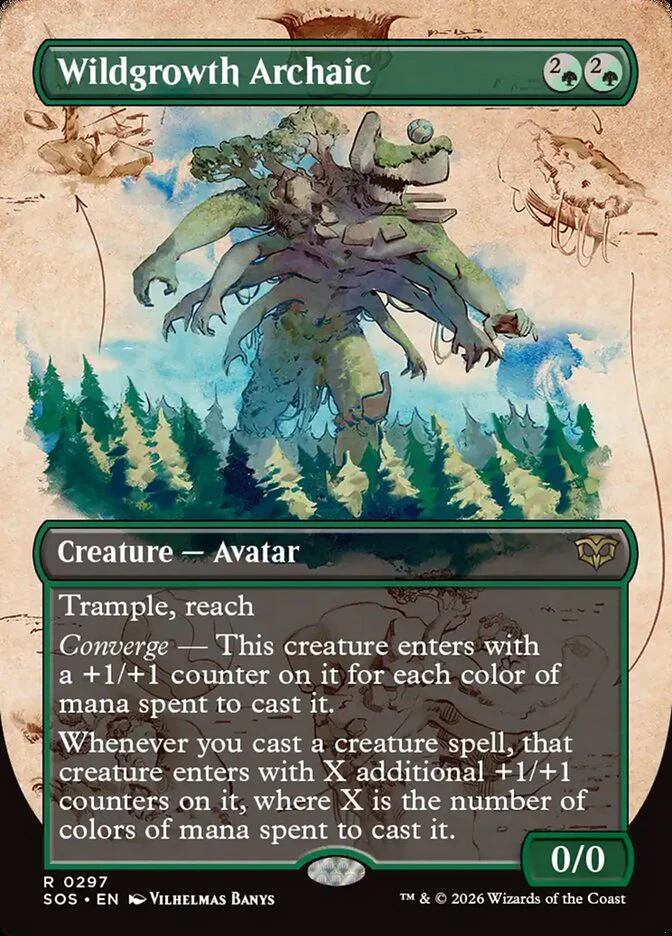 Wildgrowth Archaic - Borderless - Full Art - Inverted - Showcase (Foil)