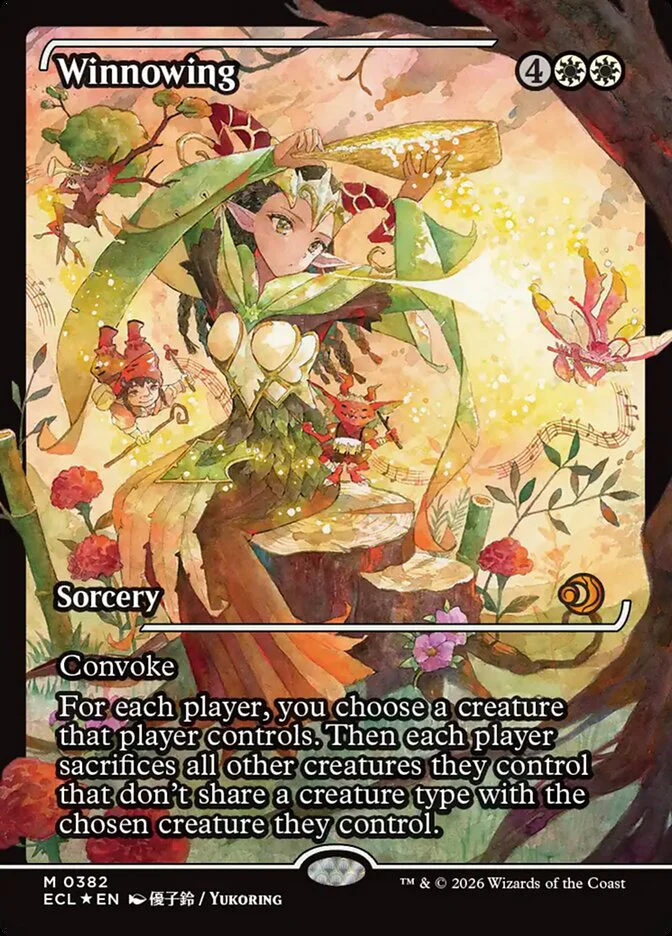 Winnowing - Full Art - Inverted - Showcase (Foil)