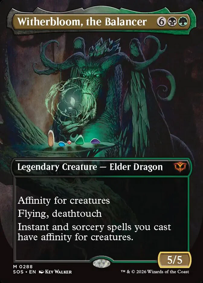 Witherbloom, the Balancer - Borderless - Full Art - Inverted - Legendary (Foil)