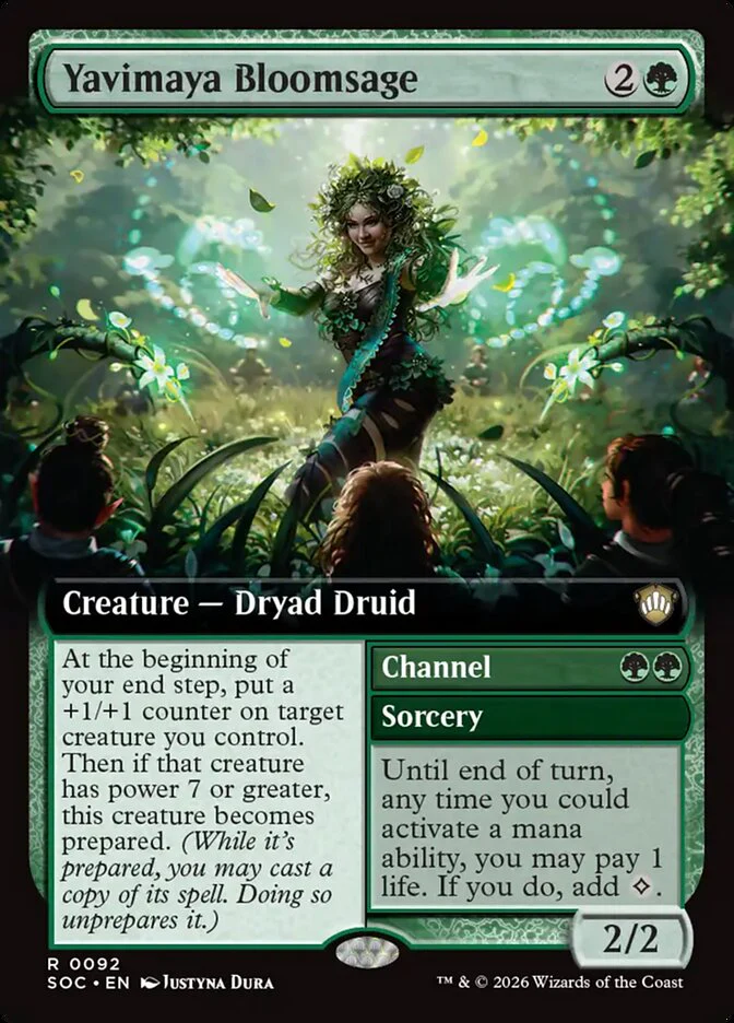 Yavimaya Bloomsage // Channel - Extended Art