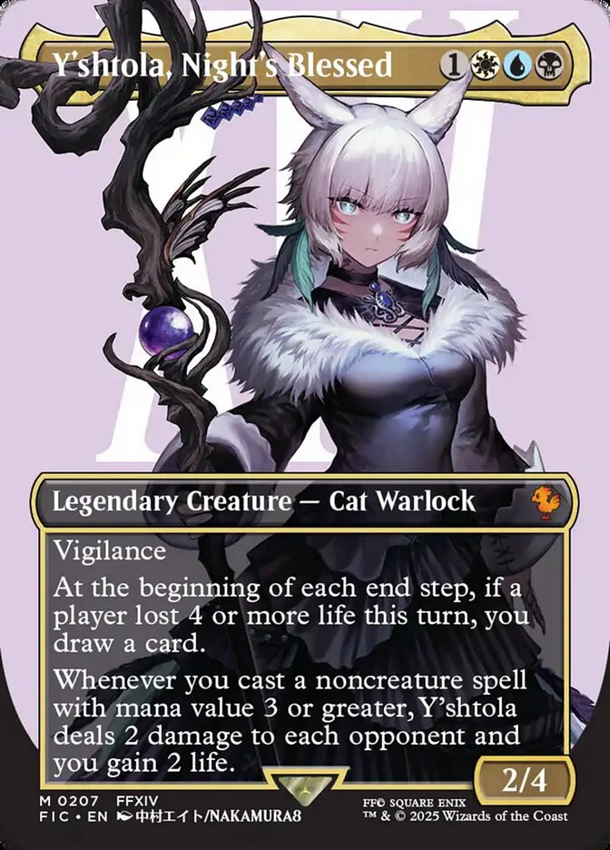 Y'shtola, Night's Blessed - Borderless - Full Art - Legendary - Inverted