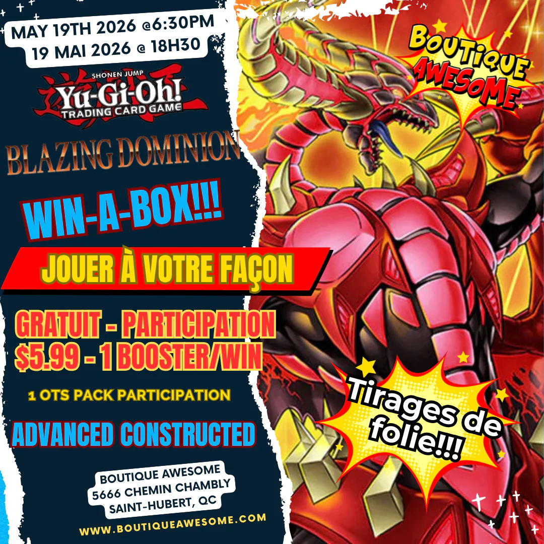 Yu-Gi-Oh! : Blazing Dominion Win-A-Box Event