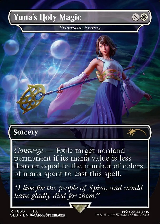 Yuna's Holy Magic - Prismatic Ending - Borderless - Full Art - Inverted (Foil)